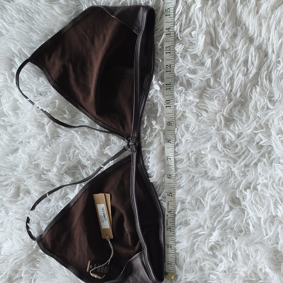 NWT Skims Wet Jersey Triangle Bralette COCOA size 4XL - Picture 8 of 12